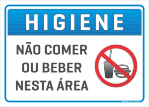 NAO COMER OU BEBER NESTA AREA C3 Criação Visual