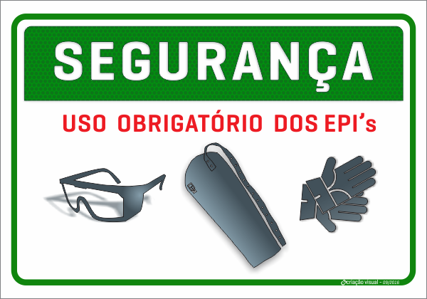 Placa de Segurança de EPI C3 Placas e Adesivos de Segurança personalizáveis C3