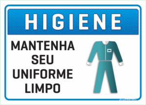 mantenha o seu uniforme limpo C3 Criação Visual