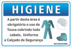 obrigatorio uso de touca C3 Criação Visual