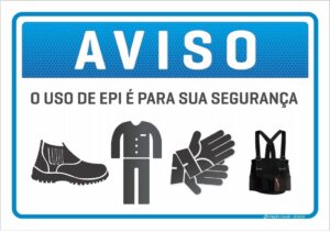 placa aviso epi C3 Criação Visual