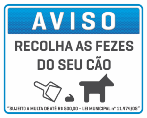recolha as fezes de seu animal C3 Criação Visual